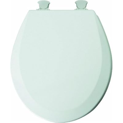 Mayfair 46EC 000 Molded Wood Toilet Seat with Lift-Off Hinges, Round, White