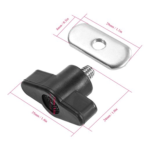 Parafuso, Andoer 6 conjuntos de parafusos de caiaque, porcas, ferragens para sistema de montagem em