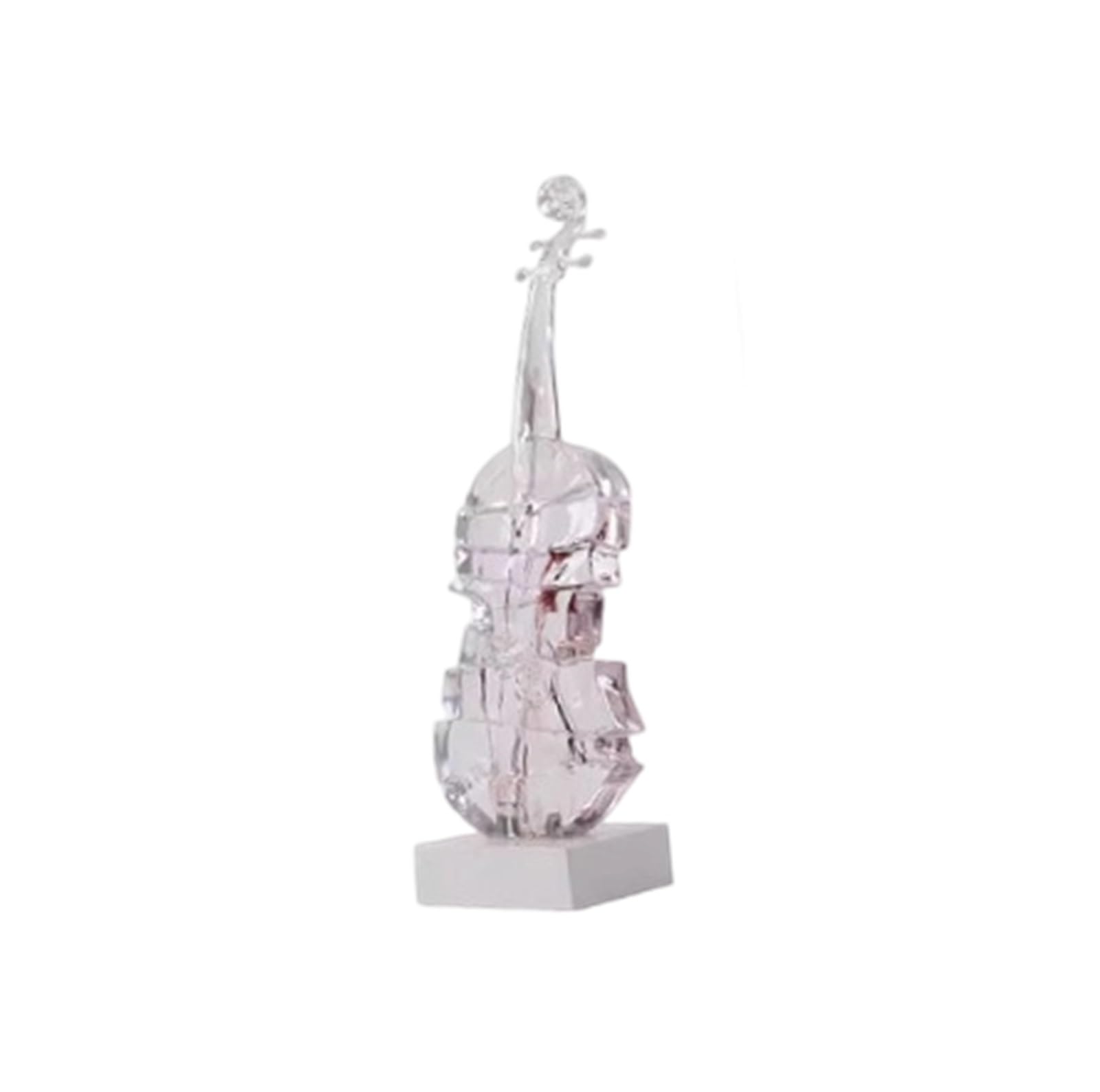 Adornos de Trompeta Adornos de Instrumentos Musicales con Forma de violín de Resina Transparente(S)
