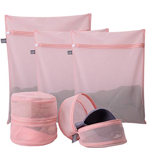 Kimmama Delicates Laundry Bags, Bra Fine Mesh Wash Bag for Underwear, Lingerie, Bra