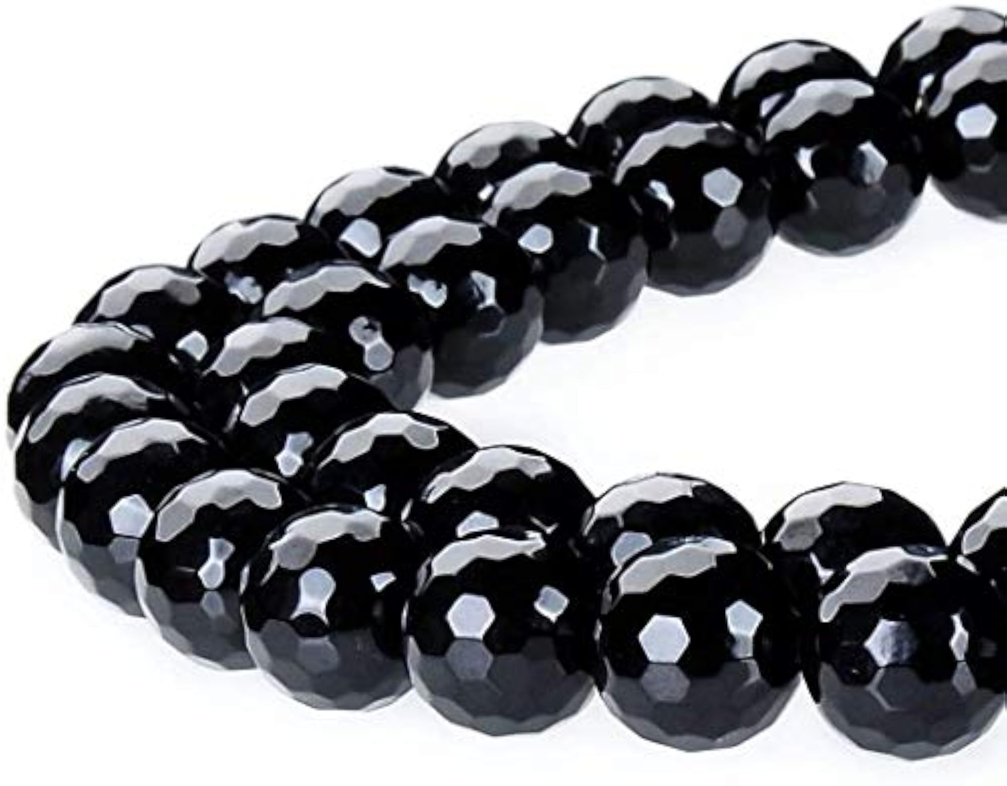 8mm Natural Onyx Stone Beads, Pack of 2 Strands