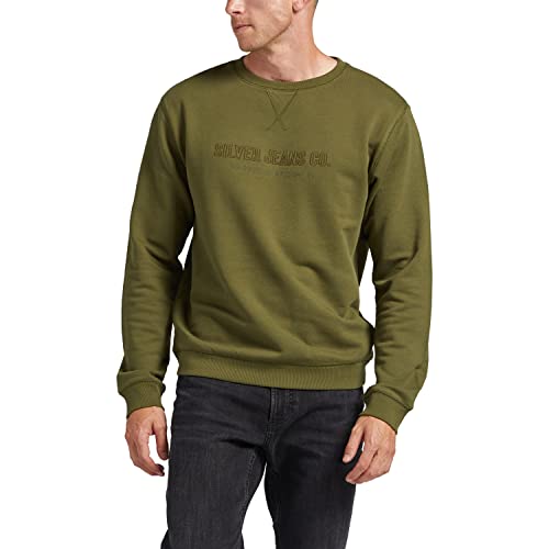 Silver Jeans Co. Men's Crewneck Pullover Sweatshirt-Legacy