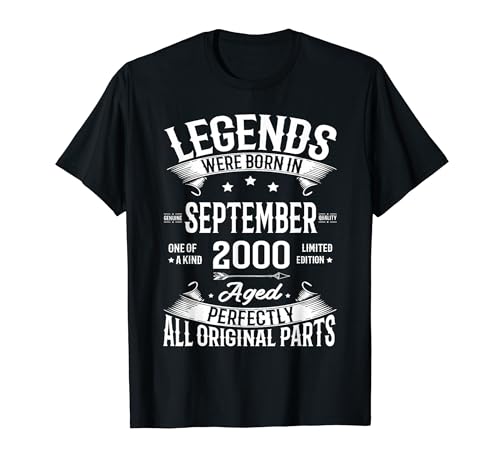 Legends Were Born in September 2000 26th Birthday 26 Yrs Old T�V���c