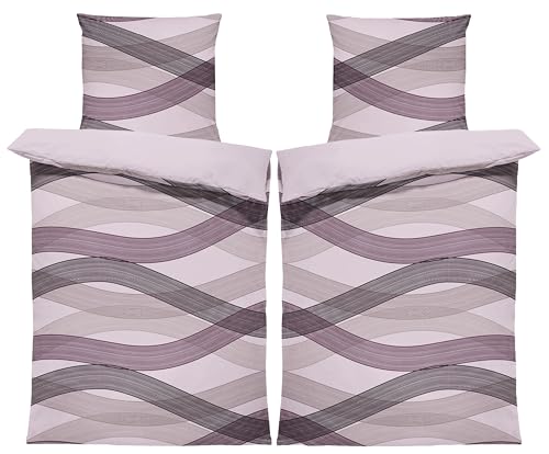 one-home Winter Biber Bettwäsche Baumwolle Kuschelig Flauschig Warme...