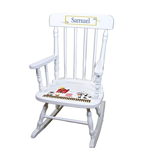 My Bambino Children's Personalized Farm Rocking Chair Nursery Barnyard Theme
