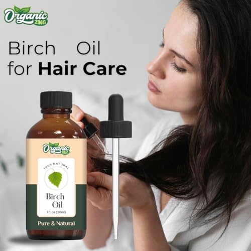 Image of Organic Zing Birch (Betula) Oil | Pure & Natural Essential Oil for Skincare, Hair Care, Aroma & Diffusers- 30ml /1.01fl oz