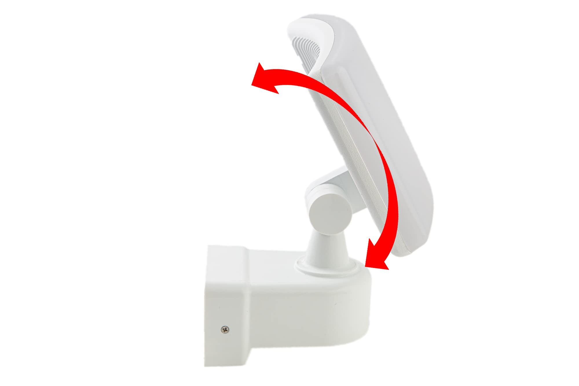 HUBER LED Strahler, 30W, 3300lm, weiß | Wand und Eckmontage, Außenstrahler, Fluter, Hofstrahler, IP65