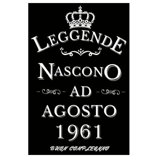 Le leggende nascono ad Agosto 1961: Idea Regalo di compleanno 62 anni per donne e uomini / Quaderno a righe, 100 pagine"