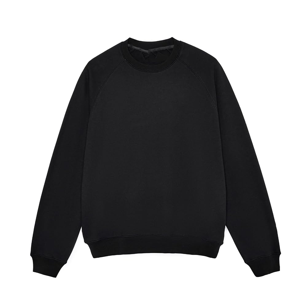 Sudadera Holgada Vintage para Mujer, Cuello Redondo, Forrada de Felpa