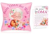  HOWAF Regalo Abuela Navidad, Funda de Almohada de Abuela para Regalo de Cumplea?os D¨ªa de la Madre