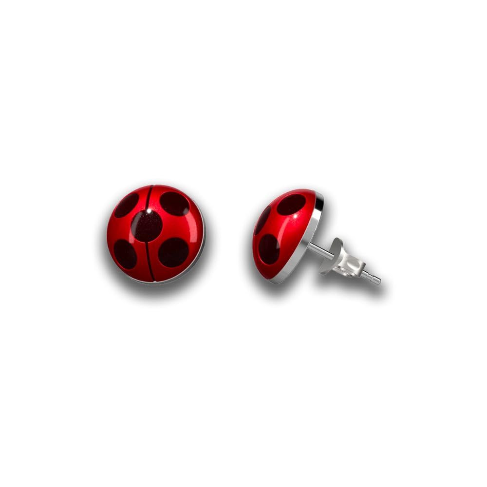 ZAG STORE - Miraculous Ladybug - Orecchini Ladybug, nessun tipo di metallo, Acciaio inossidabile
