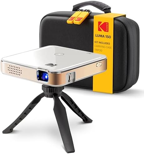 Kodak Luma 150 Wireless Mini Pico Projector Standard Kit, DLP, Su...