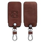 EDLE LEDEROPTIK: Das Auto Schlüssel Schlüsselcase in Dunkelbraun besteht aus robustem Kunstleder und schützt Deinen Zündschlüssel durchweg vor Schmutz, Kratzern und Abnutzungserscheinungen.