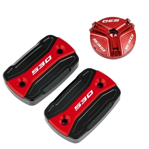 �ی�A�N�Z�T���[ �I�[�g�o�C�t�����g�u���[�L�t���U�[�o�[�I�C���t�B���[�J�o�[�L���b�v �ɓK�����郄�}�n TMAX 530 500 560 TMax530 SX DX �e�b�N�}�b�N�X TMAX560 2022 2023(Red A)