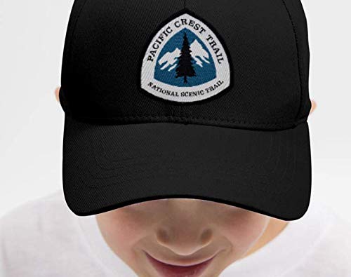 PNW Wonderland Apparel Pacific Crest Trail Kids Hats with Pacific Crest Trail PCT Woven Patch - One Size Fits All Youth