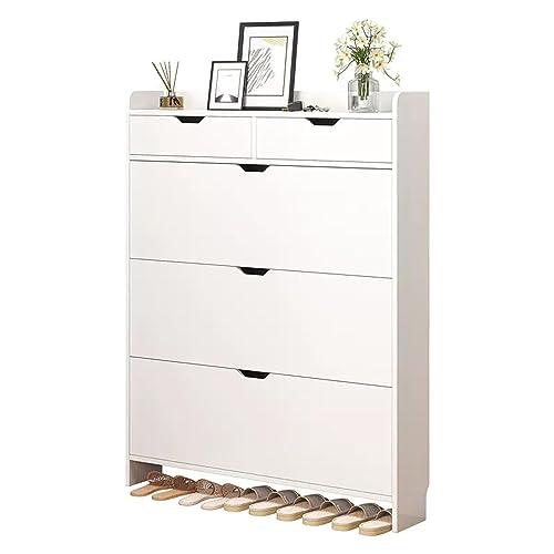 Organisateur de chaussures mince avec rangements compacts et dissimulés