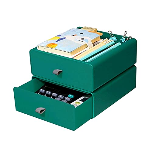 chelseabyt Stackable Plastic Storage Drawers, Plastic Home Desktop Storage Box with Drawers, Storage Box Drawers for Makeups & Art Supplies & Jewelry (Multicolor)