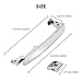 PARTOL Exterior Door Handle w/Keyhole Chrome Door Handle for 2003-2011 Infiniti FX35 FX45, for Nissan Murano 2003-2007, for Nissan Rogue 2010-2015 | 82646-CA000, 80640-CA012 - Front Left Driver Side