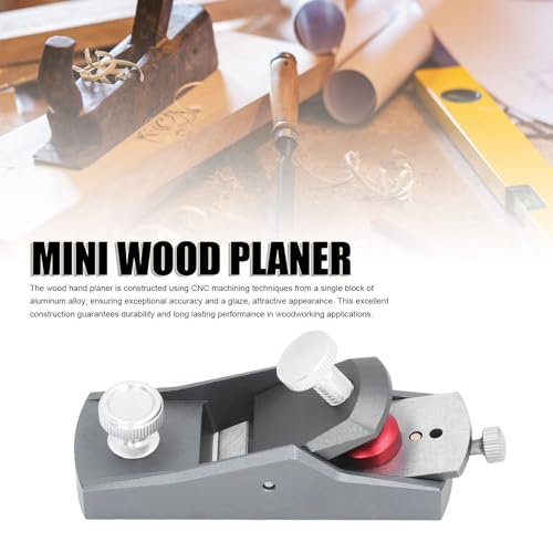 lvifloae mini Holzplaner kleiner Handplaner Aluminium Legierung Flachboden Handbuch kleiner Trimmplan für Holzbearbeitung zum Trimmen, Holzplanung, Handwerk