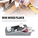 Mini Wood Planer Small Hand Planer Block Plane Aluminium Alloy Small Trimming Planer Adjustable Cutting Thickness Woodworking Tool for Wood Planing