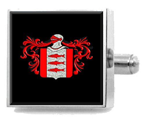 Clip de corbata Delaney Irlanda con escudo familiar para regalo de bodas