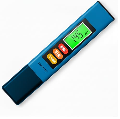 Image of Craft911 Water Tester for Drinking Water - TDS Meter (Professional - Blue)