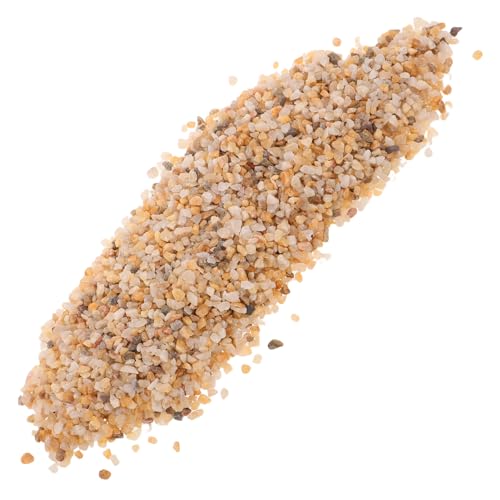 Hohopeti Gravier Décoratif pour Aquarium 500 G – Pierres d'Aménagement Paysager en Grès Naturel, Sable Décoratif pour Mini-Aquarium, Compatible Eau Douce et Eau de Mer, Entretien Facile,