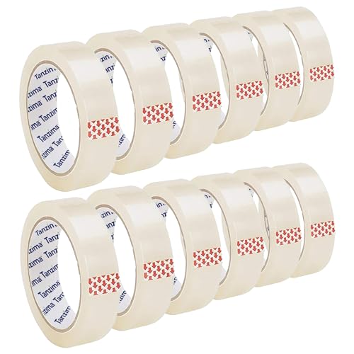 Tanzima 1 Inch BOPP Clear Packaging Tape for Home, Office and School Use (Pack of 12) (B0CYWYPBR6) Amazon Price History, Amazon Price Tracker