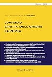 COMPENDIO DIRITTO DELL'UNIONE EUROPEA: Architettura istituzionale, fonti e tutela giurisdizionale dell’ordinamento UE, con focus su concorrenza e aiuti di Stato