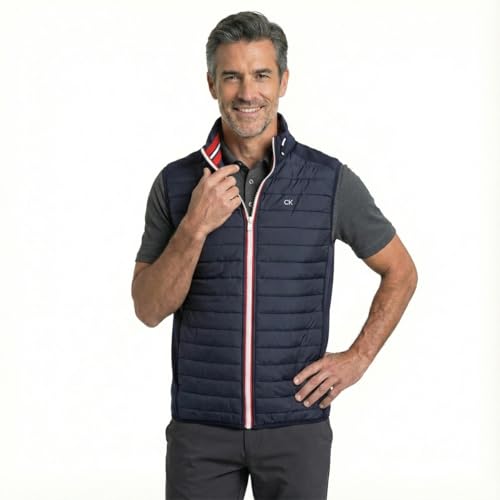 Calvin Klein Hombre Hybrid Aisle BodyWarmer Golf Gilet - Armada - M - imagen 2