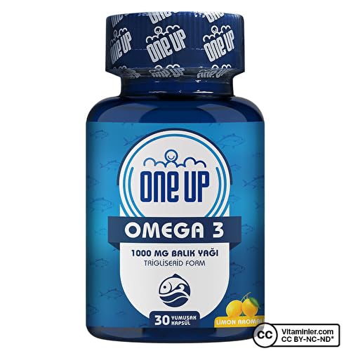 One Up Omega 3 1000 Mg 30 Kapsül LİMON Renkli