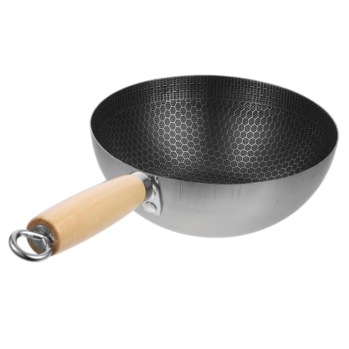 Wok de Acero Inoxidable SHOWERORO Pan de Cocina Honeycomb miniatura 1