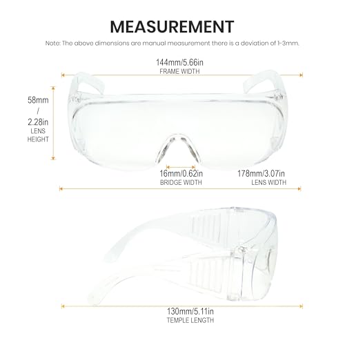 Image of Calabria Fit Over Safety Glasses | Polarized Sunglasses Over Glasses | Wrap Around Anti-Fog | Scratch Resistant | Unisex