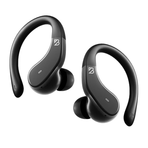 Back Bay Audio - Runner's Wireless Earbuds for Running, Gym Wrap Around Earbuds Bluetooth Headphones for Sports, Sport Running Headphones, Hook Over The Ear Buds, Wrap Around Earphones with Earhooks