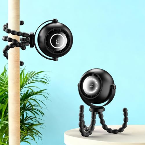 Ventilador de cochecito recargable sin aspas para proteger los dedos del bebé 4