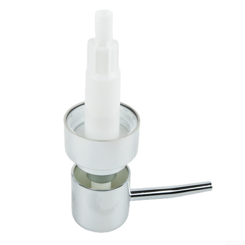 Pompa di ricambio per sapone in plastica ABS, testa erogatore di sapone per lozione, pompa con tubo, ugello per bottiglia di shampoo, balsamo, per cucina e bagno (argento