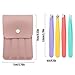 [4+1 Pieces] Tweezers set with pink travel case,Professional Facial Hair Tweezers,Daily Grooming & Plucking Tools for Men & Women,Multi-purpose as Eyebrows Facial Hair Ingrown Hair Removal,Fine Gifts