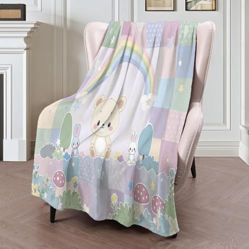 Couverture polaire patchwork idéale pour décorer une chambre d'enfant - 7