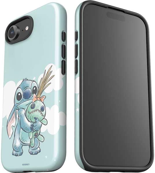 Skinit Impact Phone Case Compatible with iPhone 16e - Officially Licensed Disney Lilo and Stitch Stitch and Scrump Design
