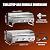 ONLYFIRE GRILLS Tabletop Gas Griddle with Foldable Legs, Portable 3-Burner Propane Gas Grill Griddle Flat Top for Outdoor Cooking Patio Barbecue Camping Tailgating RV BBQ, Stainless Steel, GS309V