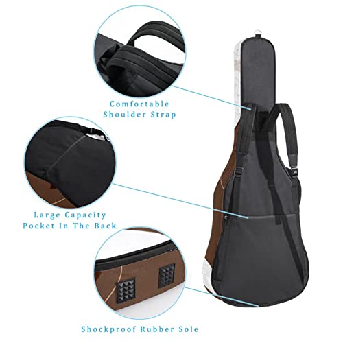 Housse imperméable pour guitare acoustique avec double bandoulière et poche Motif grenouille, Multicolore 05, 42.9×16… - Les Beatles, Paul McCartney, John Lennon, RIngo Starr, George Harrison Housse imperméable pour guitare acoustique avec double bandoulière et poche Motif grenouille, Multicolore 05, 42.9x16… – Image 4