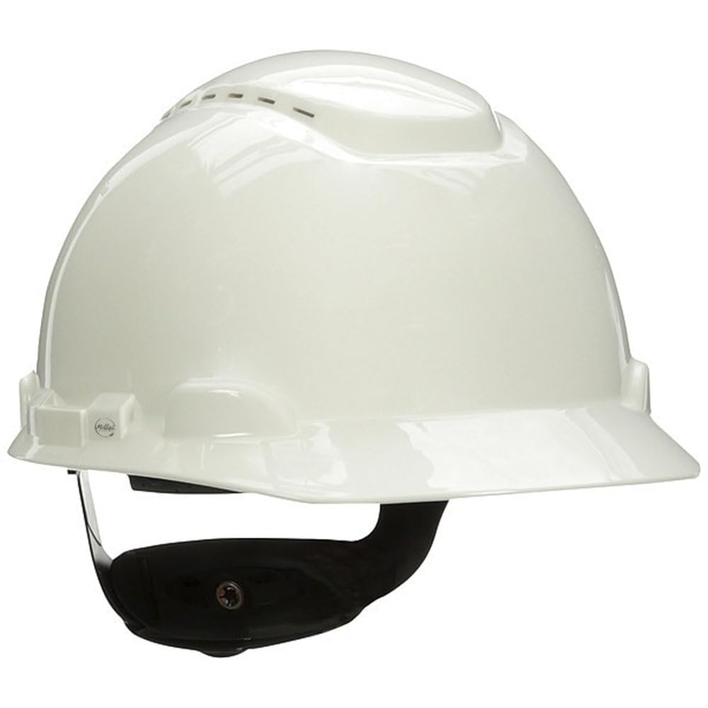 Hard Hat, HDPE, Pressure Diffusion Ratchet Suspension, White, Mfr: 76242-NUV-H701VL-A
