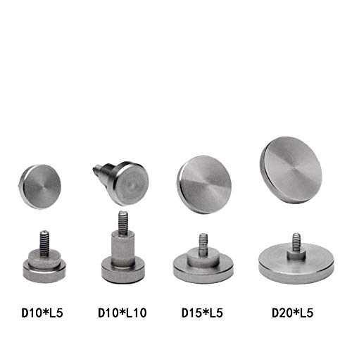 SUXING Tastatori per comparatori, Tasti con filetto M2.5, Lunghezza 5mm, cilindrico ø10/15/20mm，Puntalino a piattello