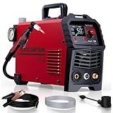ARCCAPTAIN Plasma Cutter, [Large LED Display] 50Amps Cutter Machine with 110/220V Dual Voltage DC Inverter IGBT 1/2 Inch Clean Cut Post Flow and 2T/4T, for Beginners DIY