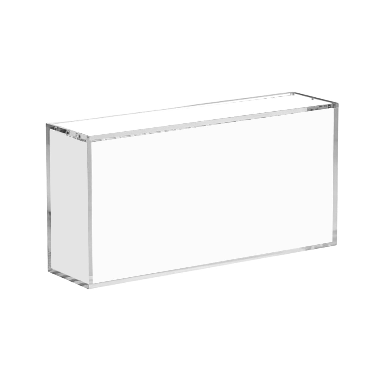 Genérico Juguete Interactivo Organizador de Tarjetas para Manualidades y Almacenamiento Resistente de Tarjetas coleccionables y Intercambio con Tapa Segura. (Clear, 38X18X8. 9cm)