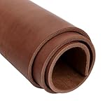 Vollnarbenlederblatt, 4–5 mm dick, braunes Leder, pflanzlich gegerbtes Leder zum Basteln, Werkzeug, Scheidenherstellung (braun, 50,8 x 101,6 cm)
