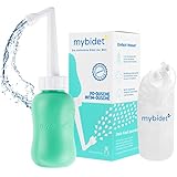 SOSTENIBLE Y SIN BPA: el bidé portátil no contiene BPA y está hecho de material reciclable. Usando el bidé portátil para wc reduce a un 50-80% el uso de papel higiénico protegiendo nuestro medio ambiente. No se requieren baterías ni electricidad.