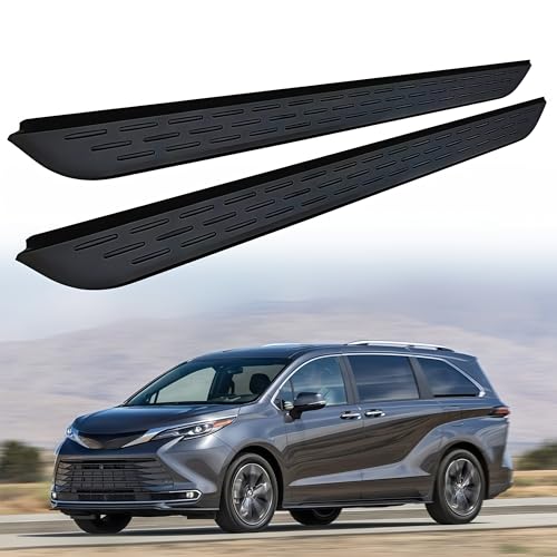 Longyeauto Black Running Boards Side Steps Bars Fits for Toyota
