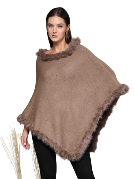 mafadeny Mafadey Women V-Neck Longline Poncho-picture-14