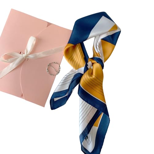 Mulberry Silk Feeling Head Scarf 27" Women's Fashion Square Neck Satin Scarfs for Bag Hair Scarves with Scarf Ring2